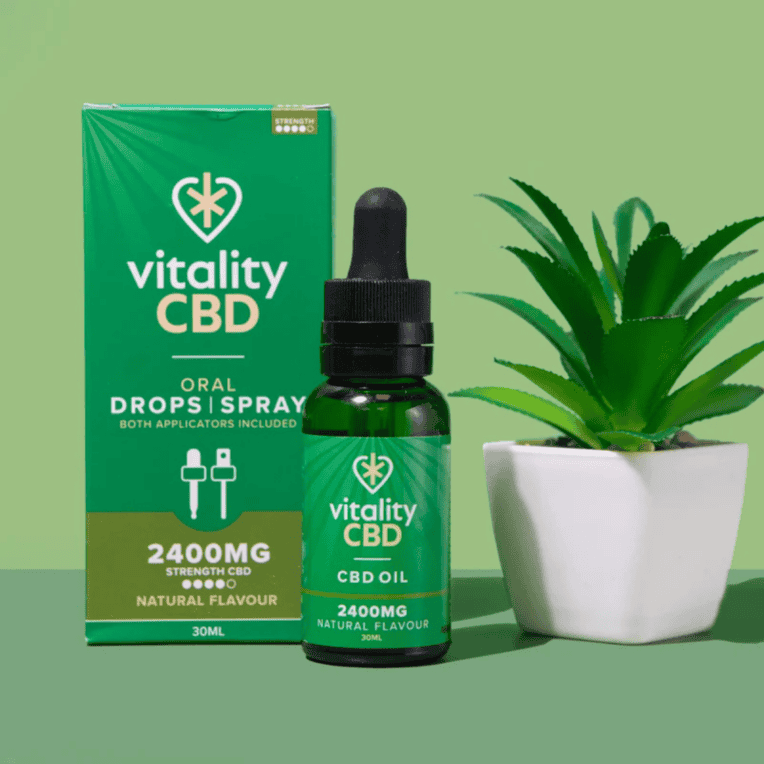 Vitality CBD Oral Drops Spray 2400mg natural