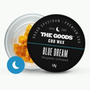 The Goods CBD Wax Blue Dream white background