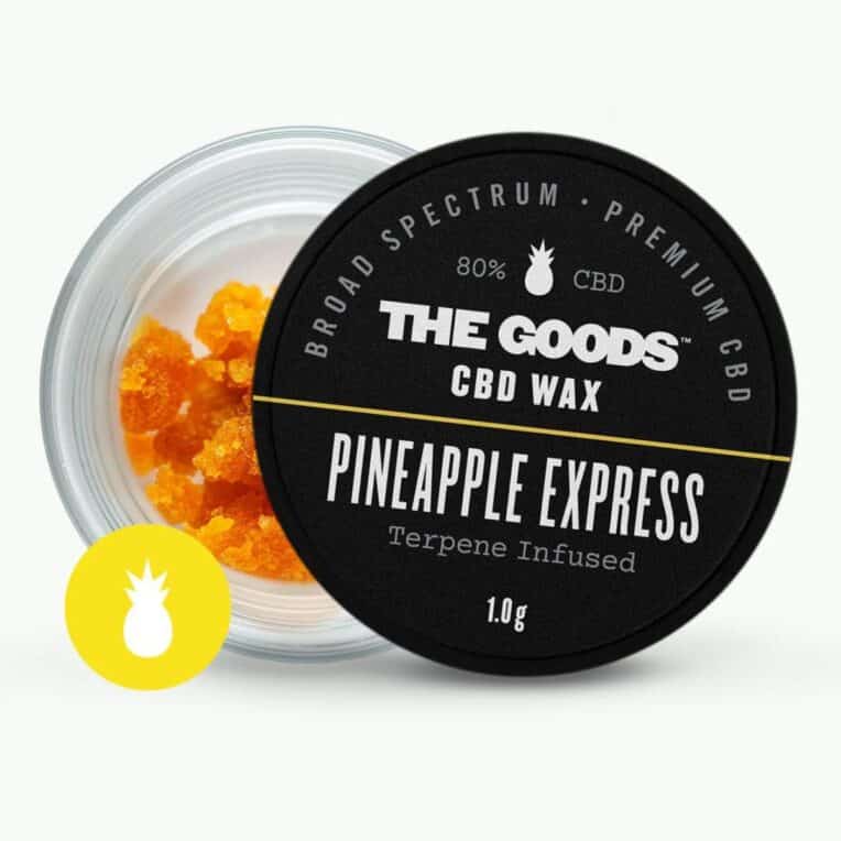 The Goods CBD Wax Pineapple Express white background
