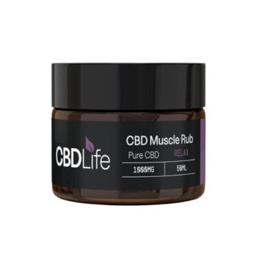 CBDLife Muscle Rub 1000mg Relax white background