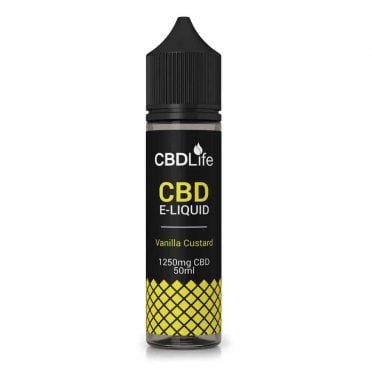 CBDLife CBD E-Liquid 1250mg Vanilla Custard
