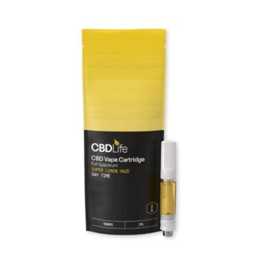 CBDLife CBD Vape Cartridge Lemon Haze white background