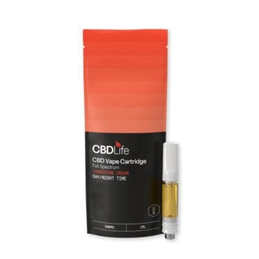 CBDLife CBD Vape Cartridge Tangerine Dream white background