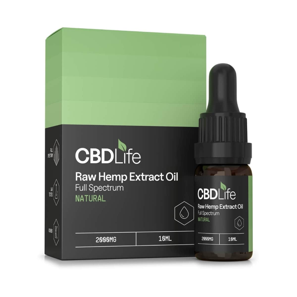 Buy CBDLife Raw Hemp Extract Oil 500mg - Hemptations CBD