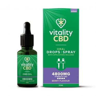 Vitality CBD Oral Drops Spray 4800mg Berry