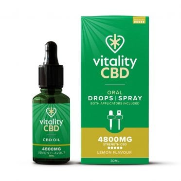 Vitality CBD Oral Drops Spray 4800mg Lemon