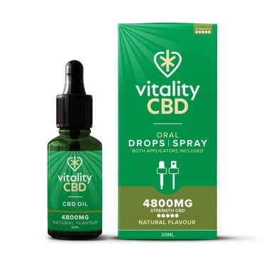 Vitality CBD Oral Drops Spray 4800mg Natural