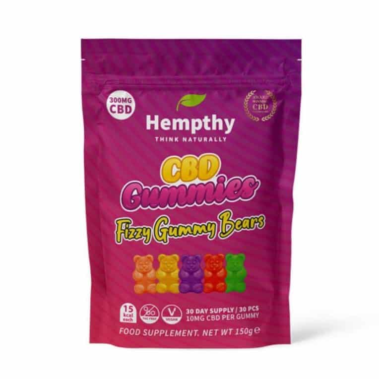 Hempthy CBD Gummies Fizzy Gummy Bears 300mg