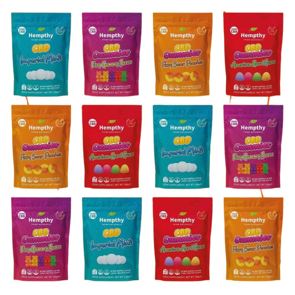 Buy Hempthy CBD Fizzy Gummy Bears 300mg - Hemptations CBD
