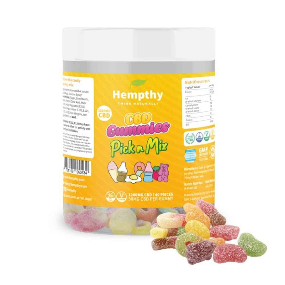 Hempthy CBD Gummies Pick n Mix 1200mg