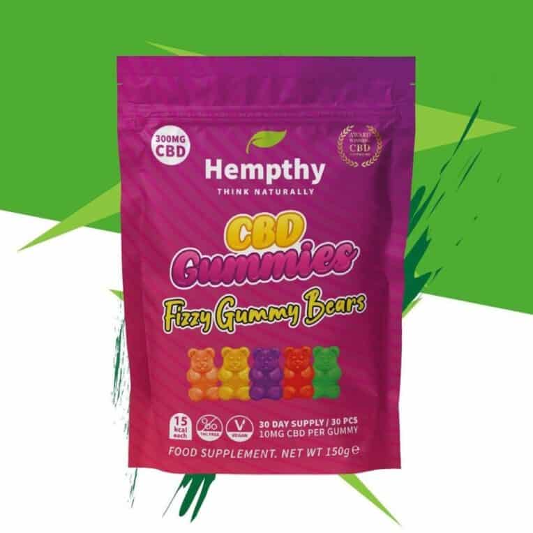 Hempthy CBD Fizzy Gummy Bears 300mg - Image 2