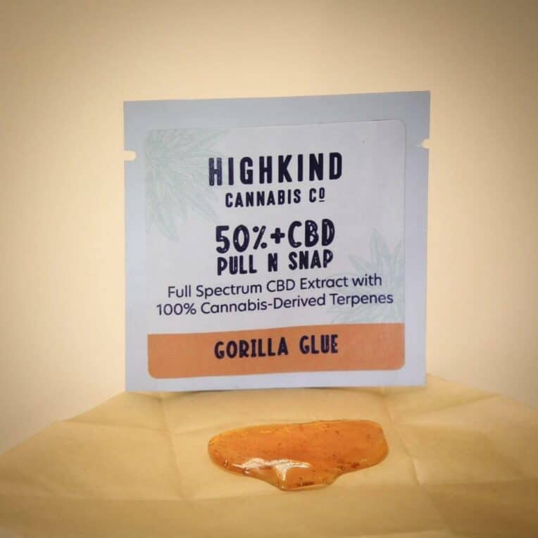 HighKind Pull n Snap CBD Shatter - Gorilla Glue