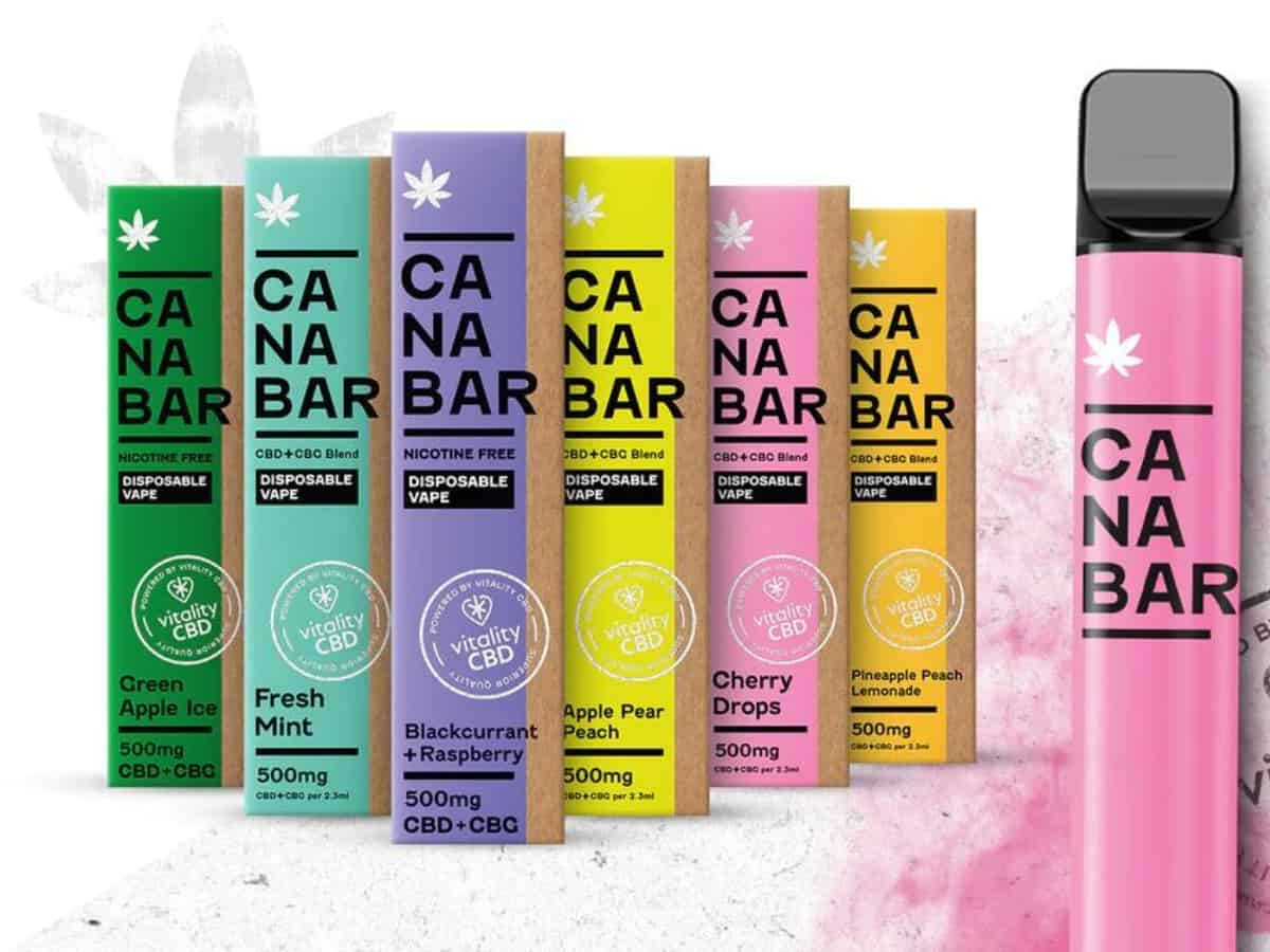 Canabar New Flavours Banner with Vitality Logo white background