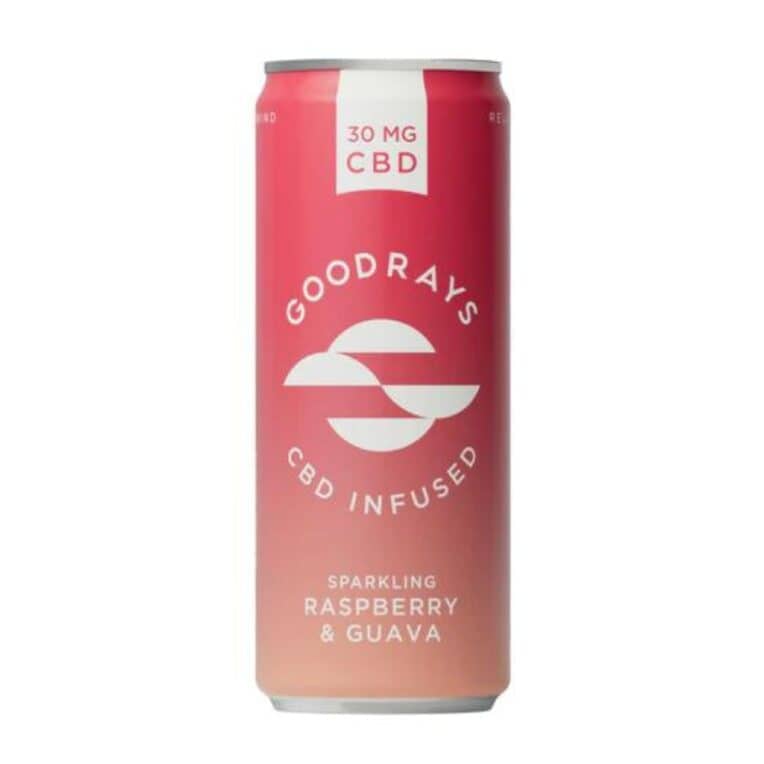Goodrays CBD Drink Raspberry & Guava white background