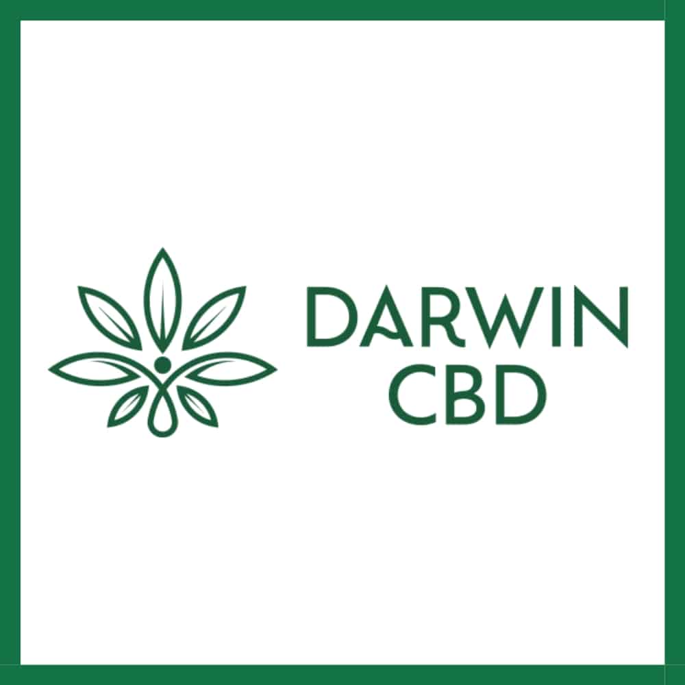 Darwin CBD logo white background green trim