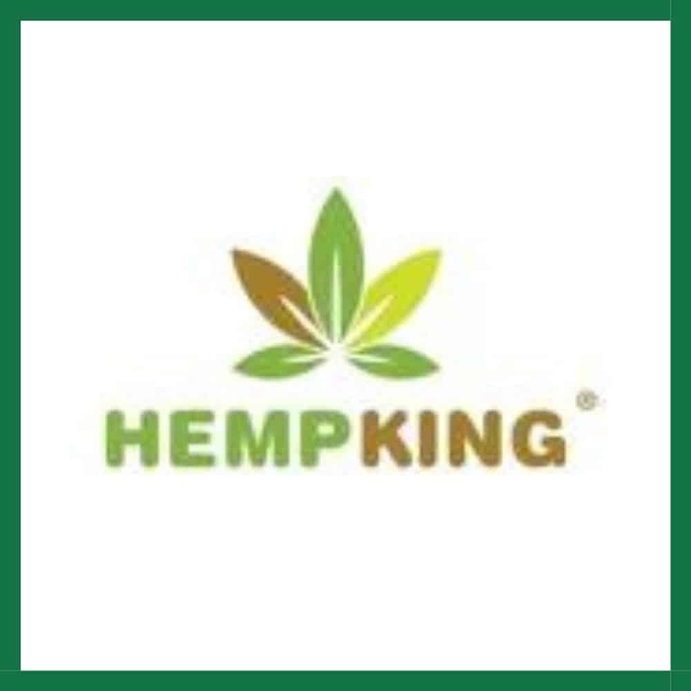 HempKing Logo white background green trim