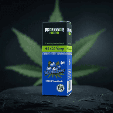 Professor Herb H4CBD Vape Liquid 1700mg - Blueberry Hemp Background