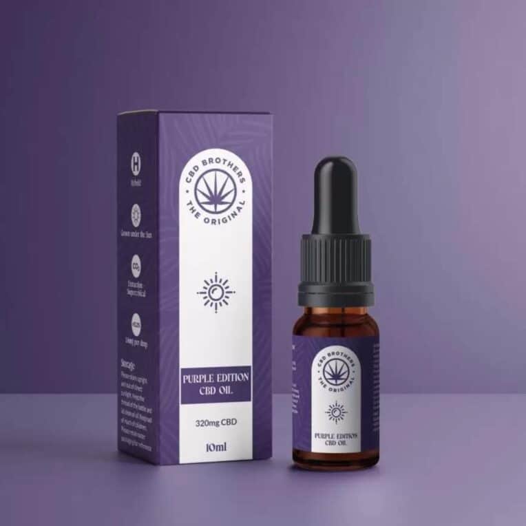 CBD Brothers Purple Edition Oil 10ml Purple Background