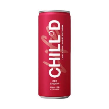 CHILL°D CBD Drink - Red Cherry white background