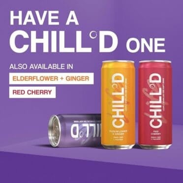 Have a CHILL°D one all 3 drinks with a purple background