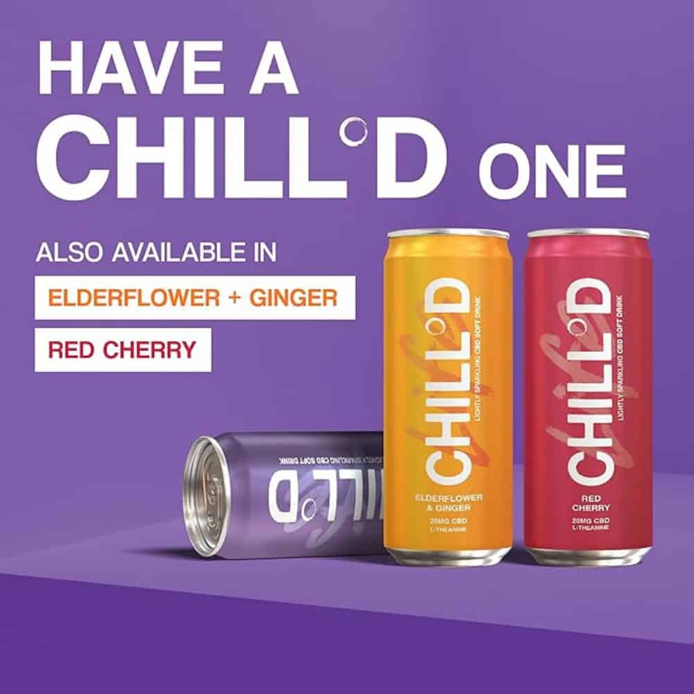 CHILL°D 20mg CBD Sparkling Soft Drinks - Hemptations CBD