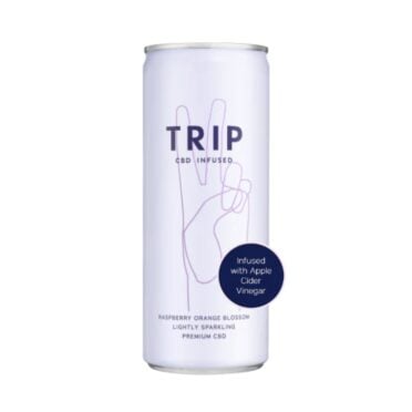 TRIP Raspberry Orange Blossom Drink white background
