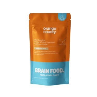 Orange County 45g Focus & Energy BRAIN FOOD _ Mushroom Coffee Supplement white background