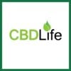 CBDLife logo white background green border