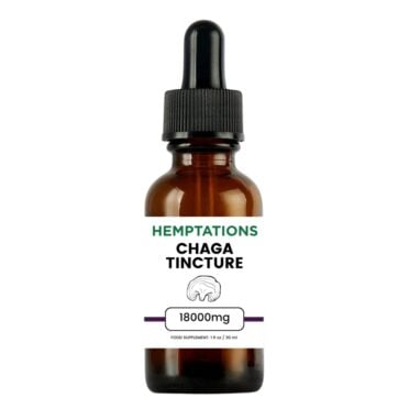 Hemptations Chaga Tincture 18000mg white background