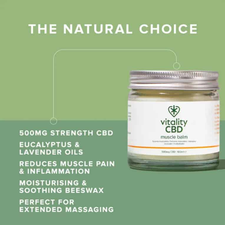 Vitality CBD Muscle Balm 500mg - Image 3