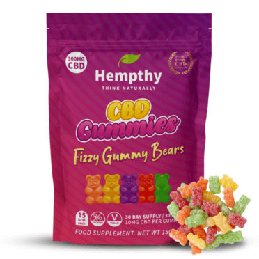 Hempthy CBD Fizzy Gummy Bears 300mg