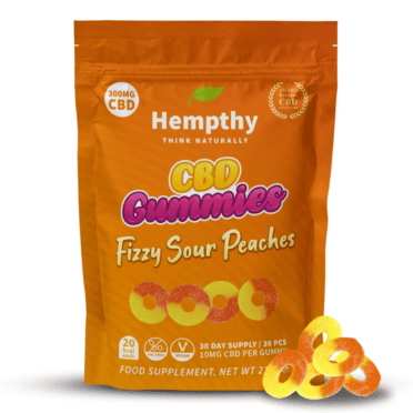 Hempthy CBD Fizzy Sour Peaches 300mg