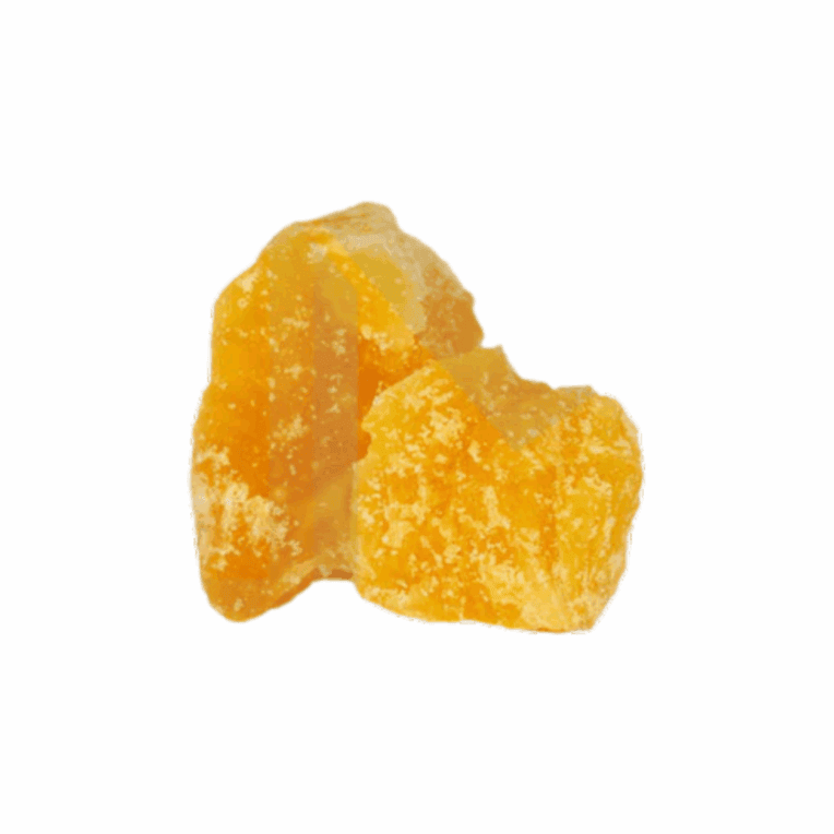 Hemptations CBD Shatter close up white background