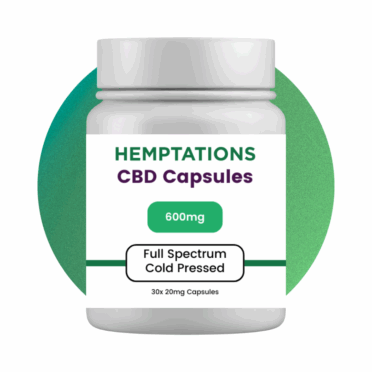 Alternative view of Cold Pressed Full Spectrum CBD Capsules 600mg