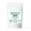 Hemptations Cold Pressed CBD Gummy Strawberries white background