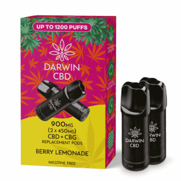 Darwin Replacement CBD Pods – 900mg (Twin Pack) – Berry Lemonade