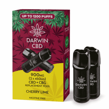 Darwin Replacement CBD Pods – 900mg (Twin Pack) – Cherry Lime