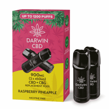 Darwin Replacement CBD Pods – 900mg (Twin Pack) – Raspberry Pineapple