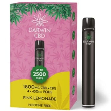 Darwin CBD Starter Kit – 1800mg – Pink Lemonade