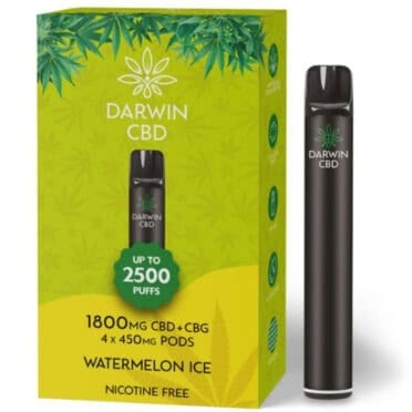 Darwin CBD Starter Kit – 1800mg – Watermelon Ice white background