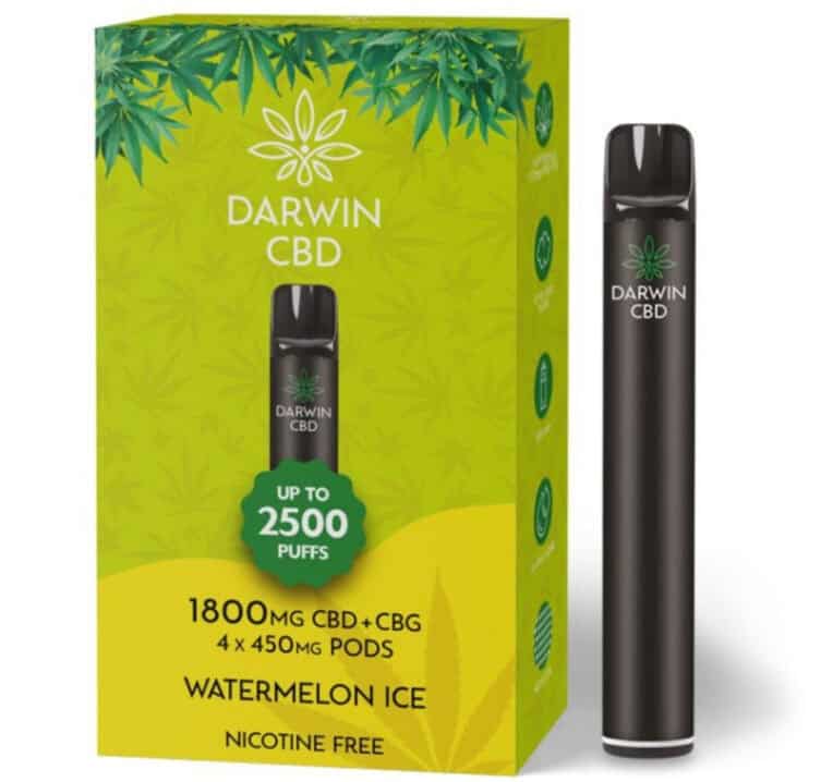 Darwin CBD Starter Kit – 1800mg – Watermelon Ice white background