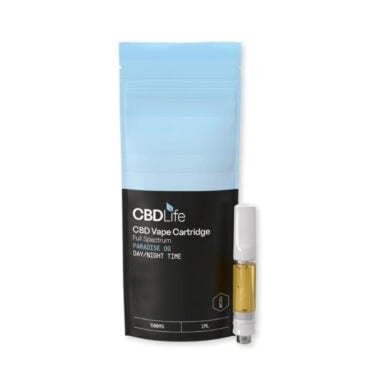 CBDLife Live Resin Vape Cartridge - Paradise OG white background