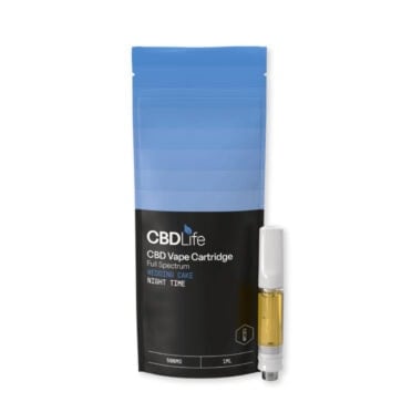 CBDLife Live Resin Vape Cartridge - Wedding Cake white background