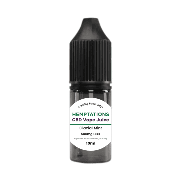 Hemptations CBD Vape Juice 500mg - Glacial Mint
