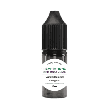 Hemptations CBD Vape Juice 500mg - Vanilla Custard