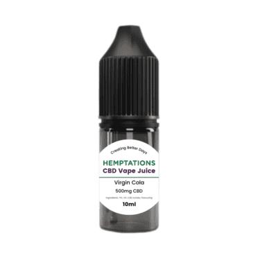Hemptations CBD Vape Juice 500mg - Virgin Cola no background