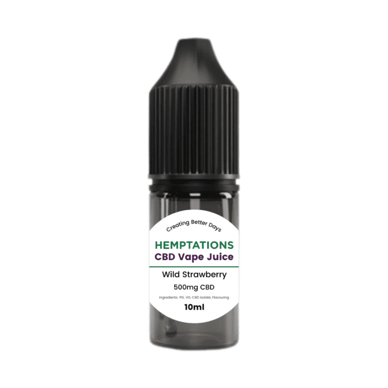 Hemptations CBD Vape Juice 500mg - Wild Strawberry