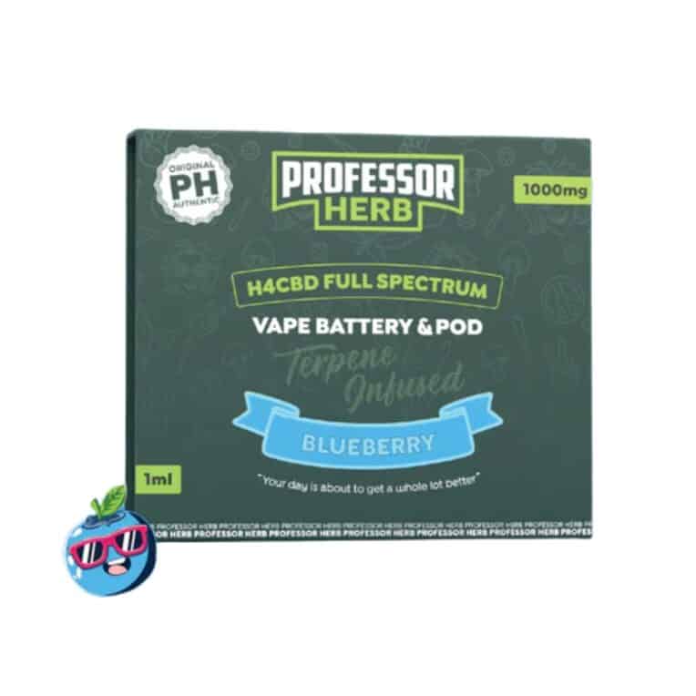 Professor Herb H4CBD Pod Kit Blueberry white background