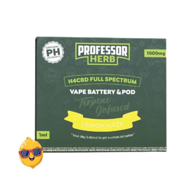 Professor Herb H4CBD Pod Kit Lemon Haze white background